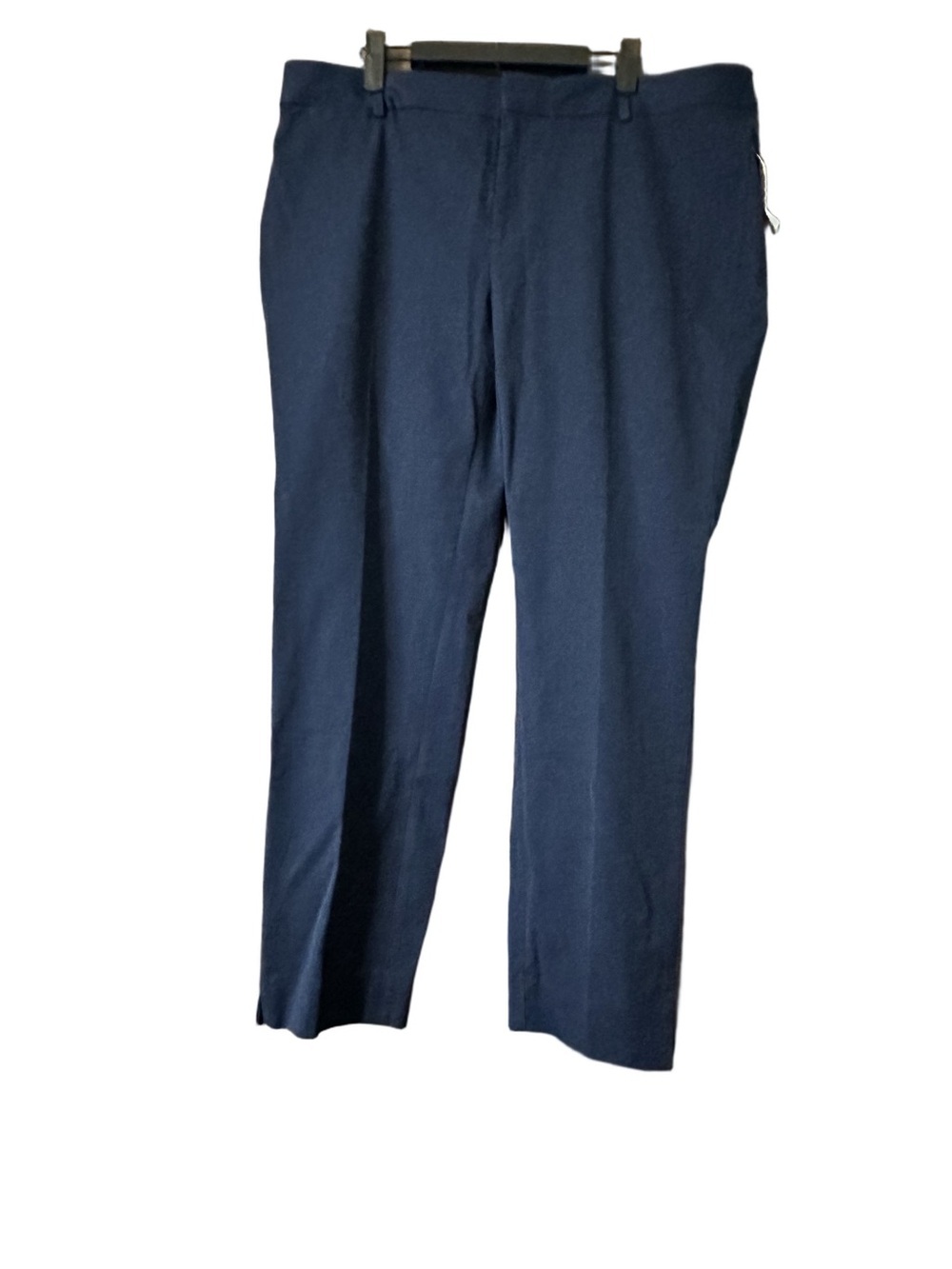 Crown & Ivy Cary Women’s Classic Navy Cropped Dress Pants Size 16W Plus NWT